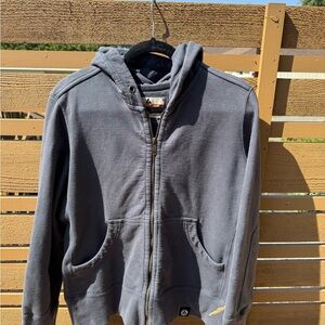 American Giant Gray Zip-Up Hoodie